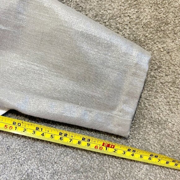 Good American Good Waist Metallic Jeans Silver 003 Size 8 Size 29 - Picture 14 of 14